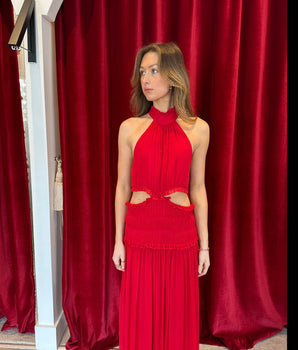 Marquis Dress in Roma Red