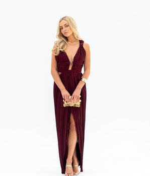 Cult Gaia Burgundy Maxi