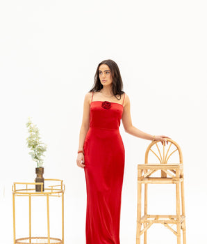 Reformation Franki Red Slip