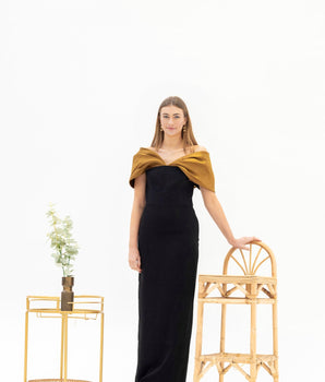 Solace London Dakota Gown - Gold