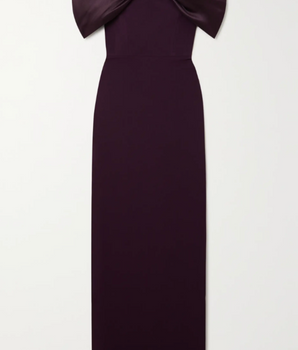 Solace London Dakota Gown - Burgundy